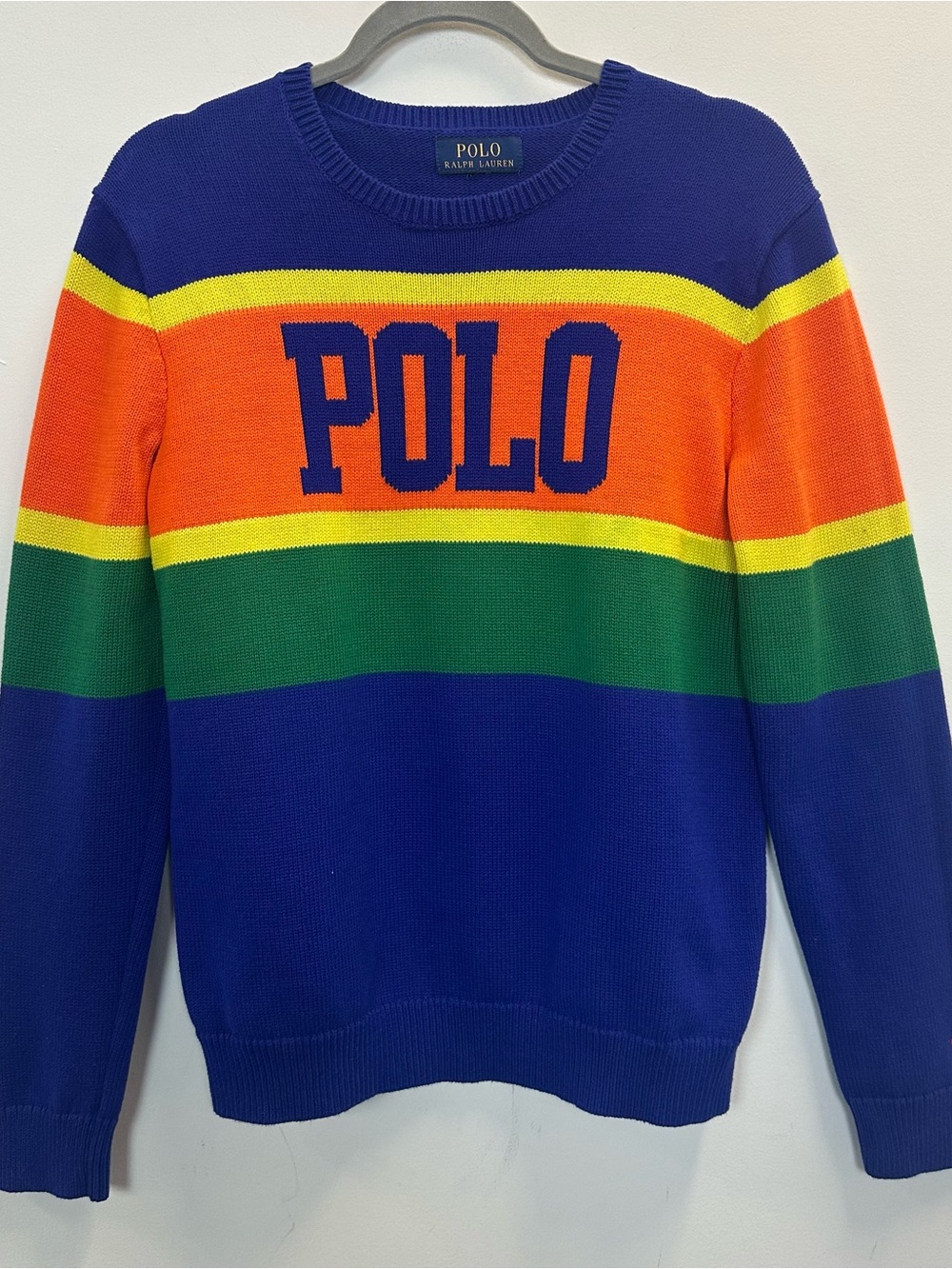 Polo by Ralph Lauren Colorblock Voyager Polo Spellout Crewneck